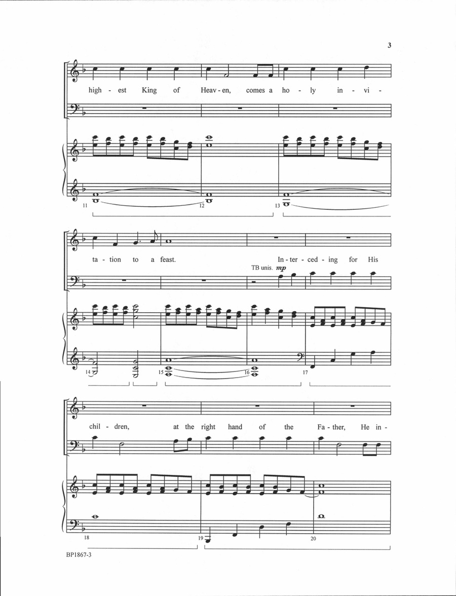 The One 4-Part scores gallery preview page 3
