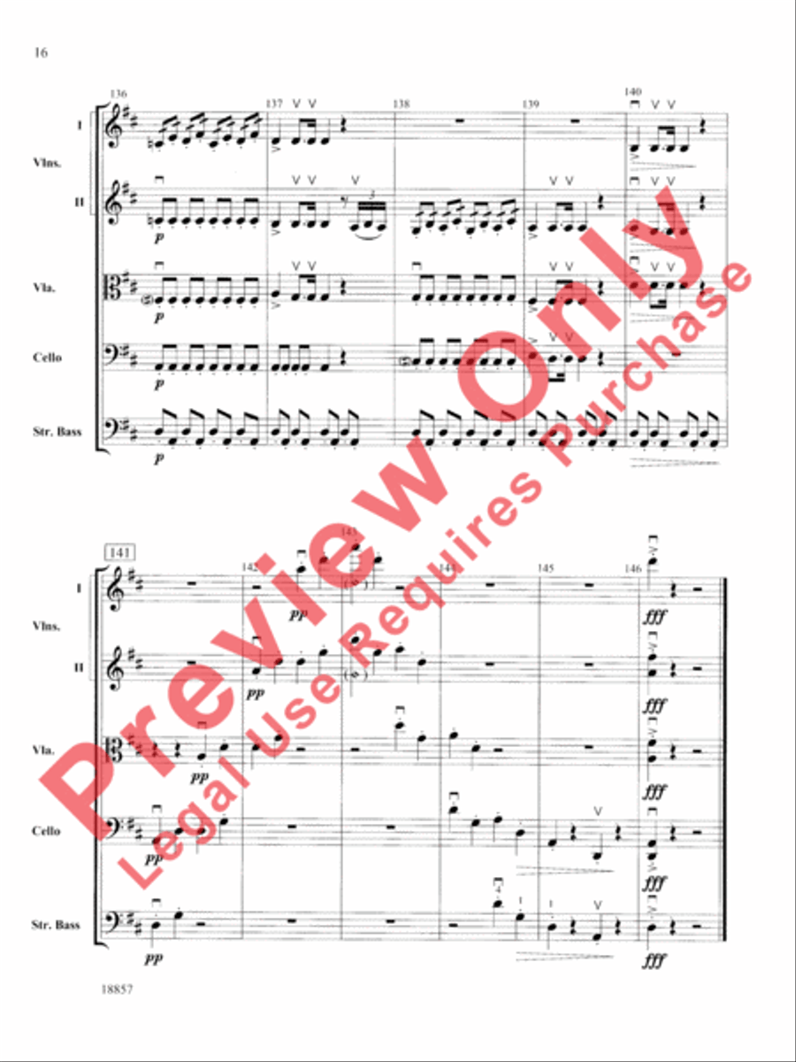 Wedding Day at Troldhaugen String Orchestra scores gallery preview page 17