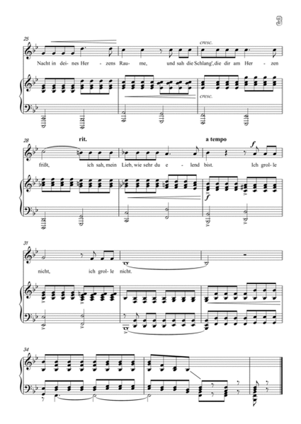 Schumann-Ich grolle nicht in B♭ Major