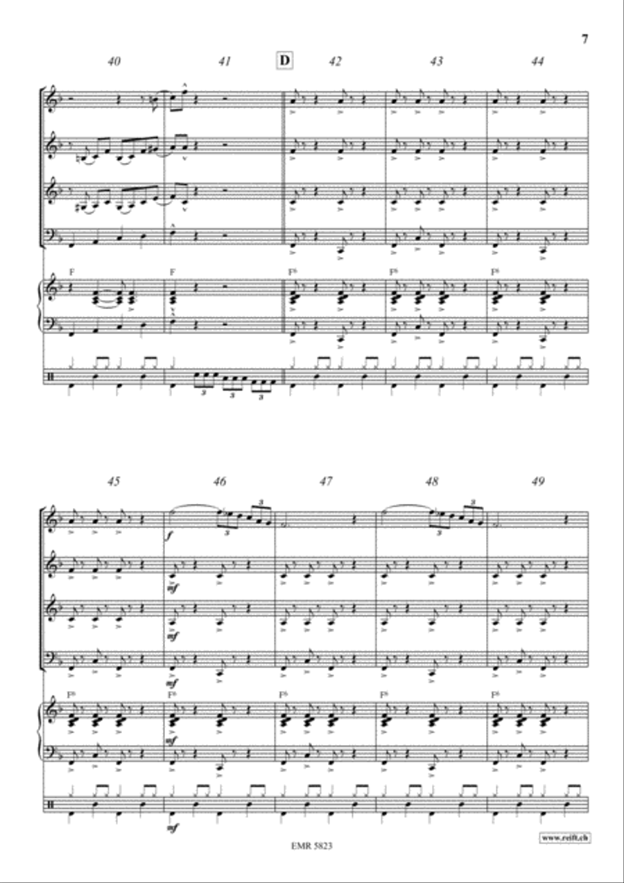 St. Louis Blues Concert Band scores gallery preview page 7