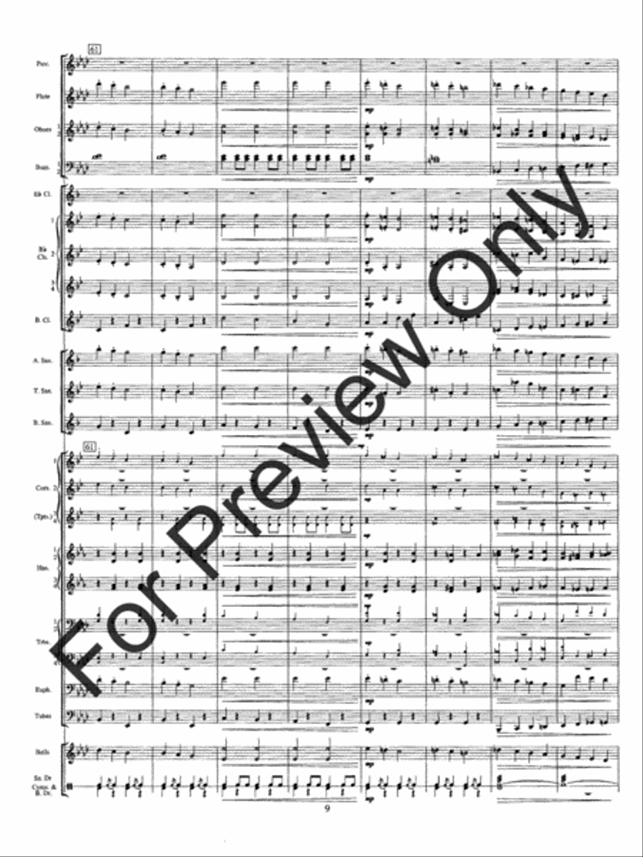 Solid Men To The Front Concert Band scores gallery preview page 13