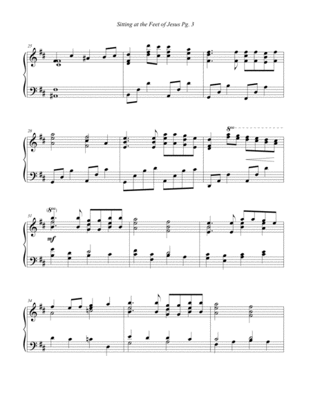 Sitting at the Feet of Jesus--Solo Piano.Pdf image number null