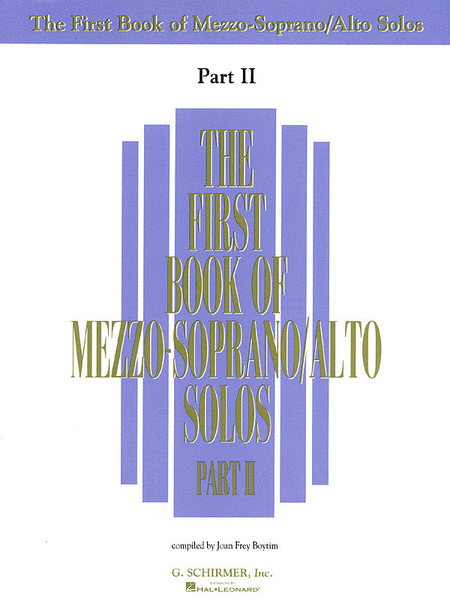 The First Book of Mezzo-Soprano/Alto Solos - Part II (Book Only)