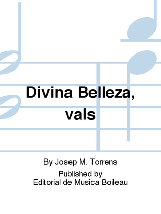 Book cover for Divina Belleza, vals