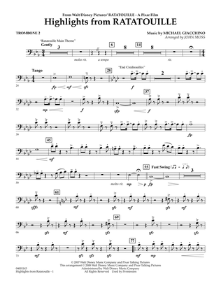 Highlights from Ratatouille - Trombone 2