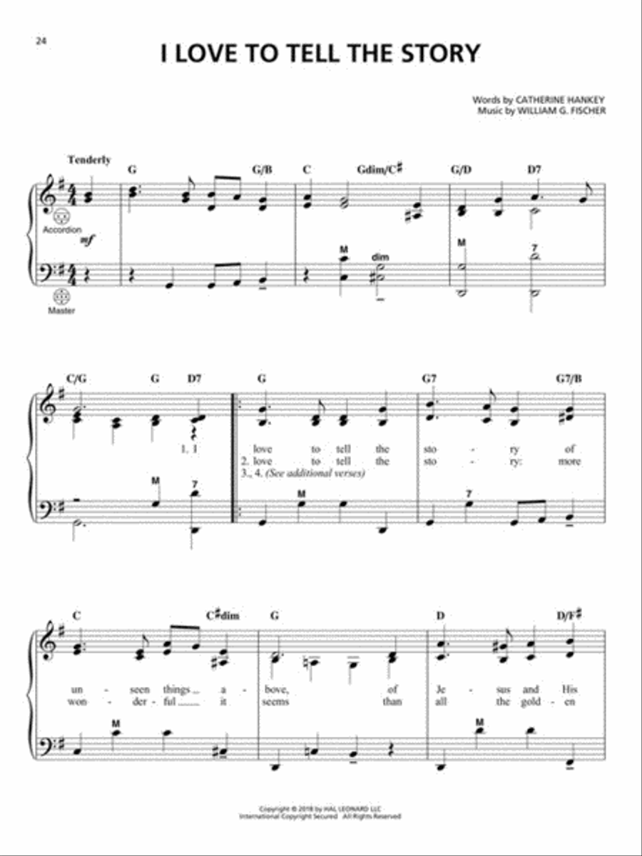 Hymns for Accordion Accordion scores gallery preview page 4