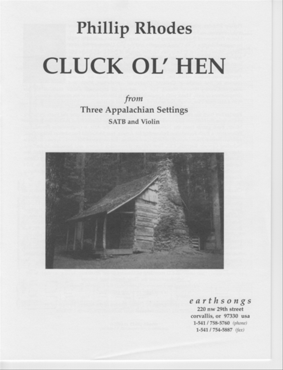 cluck ol' hen 4-Part scores gallery preview page 1