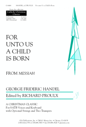 For unto Us a Child is Born - Instrument edition