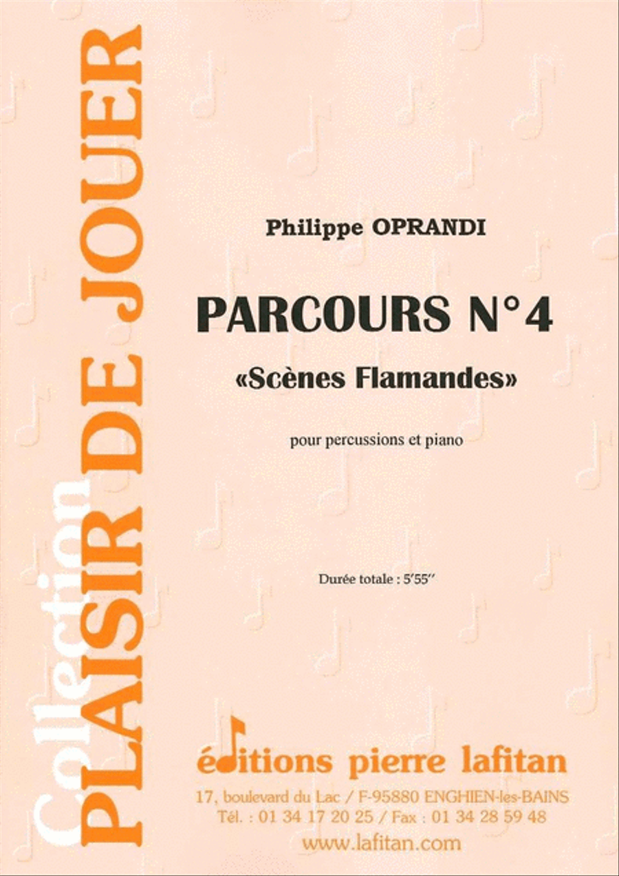 Parcours N° 4 Scènes Flamandes Piano Accompaniment scores gallery preview page 1