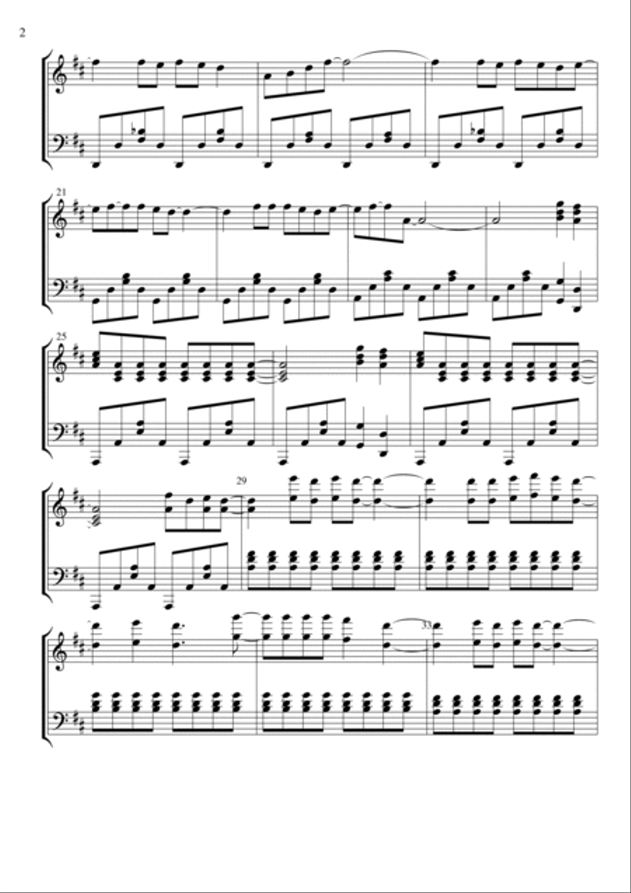 Mamma Mia Piano Solo scores gallery preview page 2