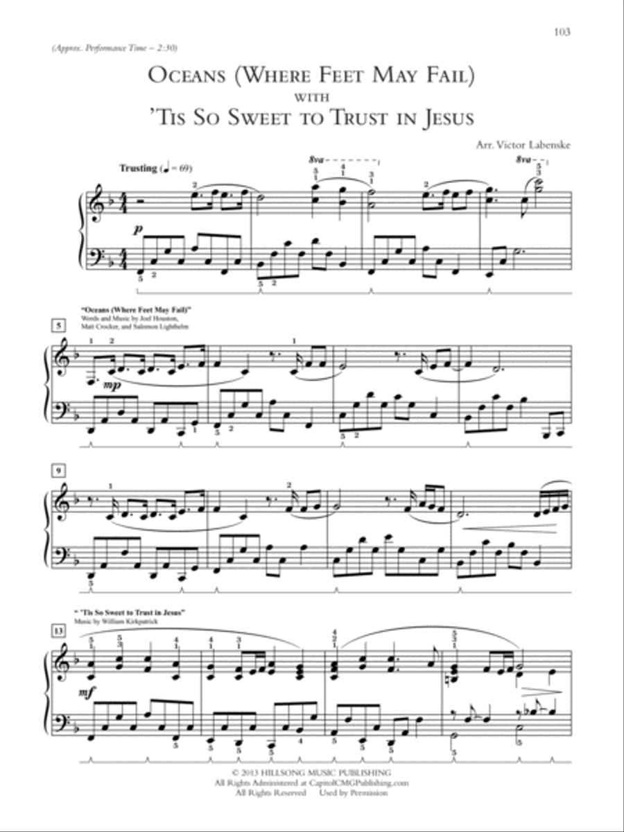 Sunday Morning Blended Worship Companion Piano Solo scores gallery preview page 4