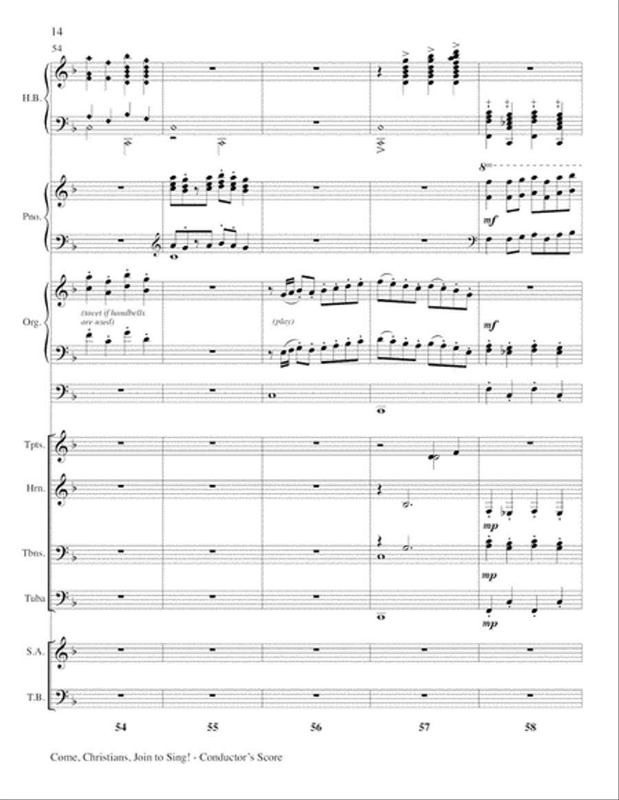 Come Christians, Join to Sing 4-Part scores gallery preview page 14