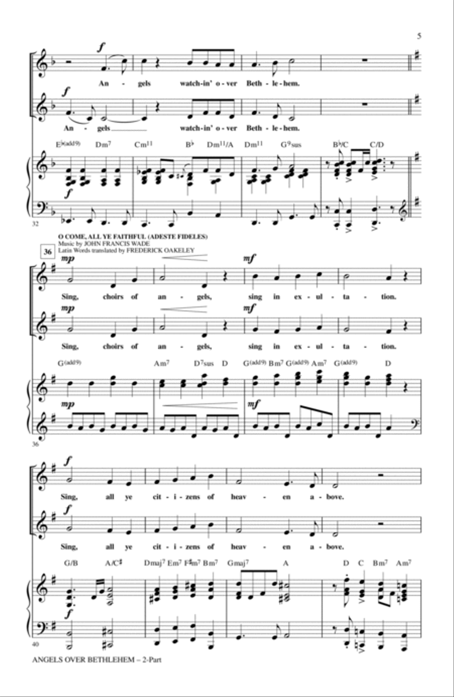 Angels Over Bethlehem Angels Over Bethlehem 2-Part scores gallery preview page 4