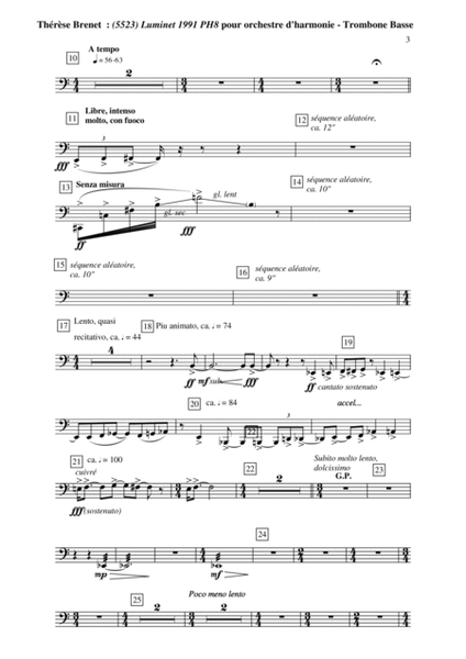 Thérèse Brenet: (5523) Luminet 1991 PH8 for concert band, trombone 3 part