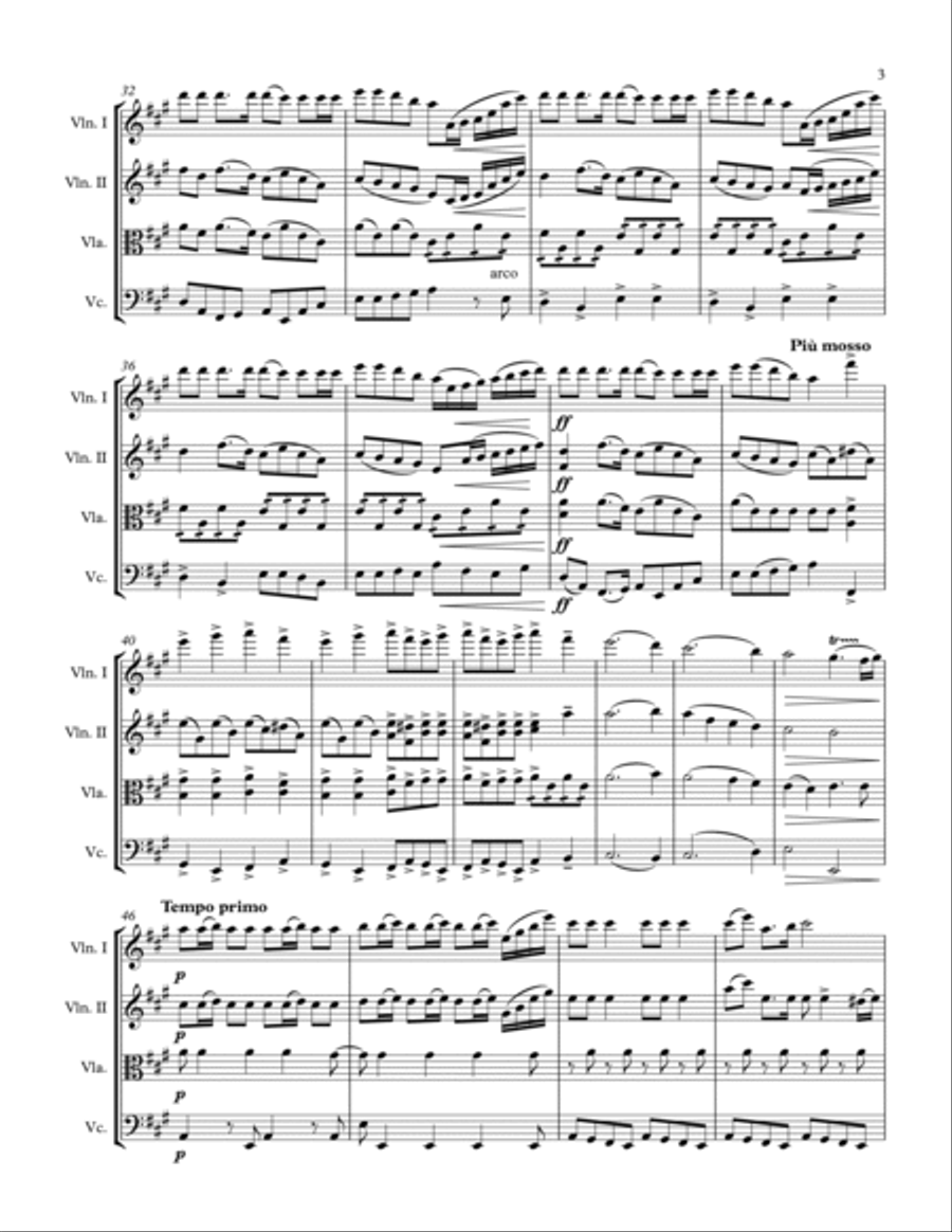 Jingle Bells - String Quartet String Quartet scores gallery preview page 3