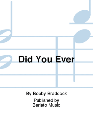 Book cover for Did You Ever