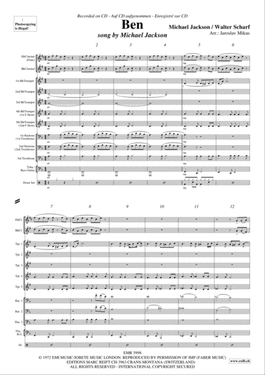 Ben Bass Guitar scores gallery preview page 4