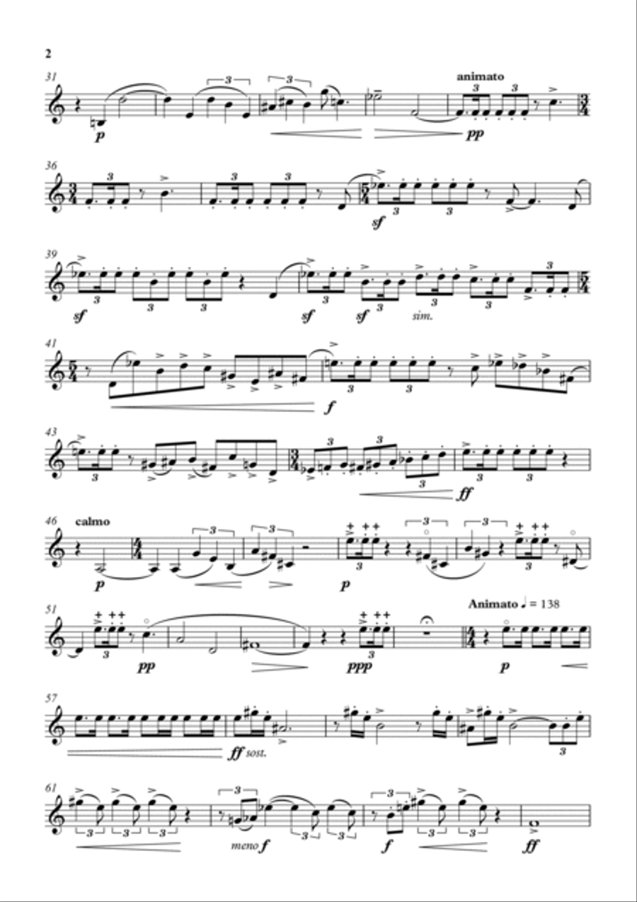 Comic Book Fanfares Horn scores gallery preview page 3