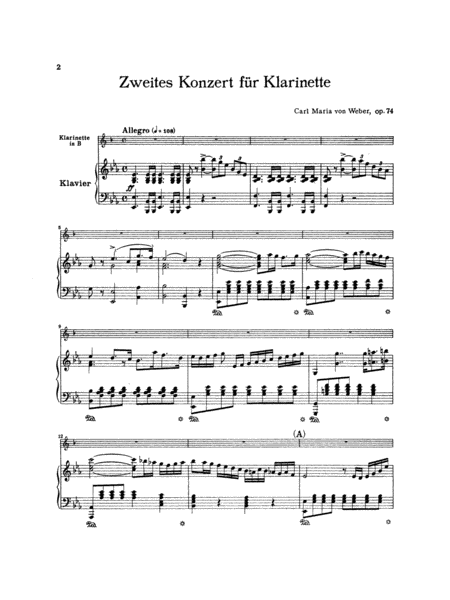 Clarinet Concerto No. 2 in E-flat Major, Op. 74 (Orch.)