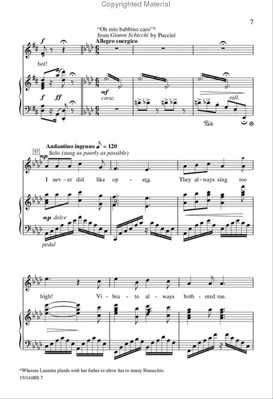 Painless Opera Painless Opera Unison Choir scores gallery preview page 7