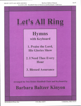 Book cover for Let's All Ring Hymns With Keyboard
