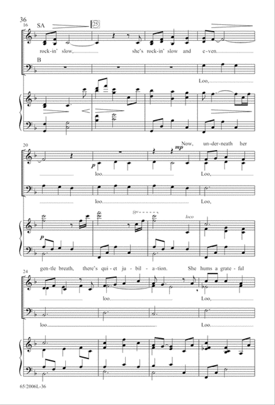 I Hear the Prophet Callin' 3-Part scores gallery preview page 37