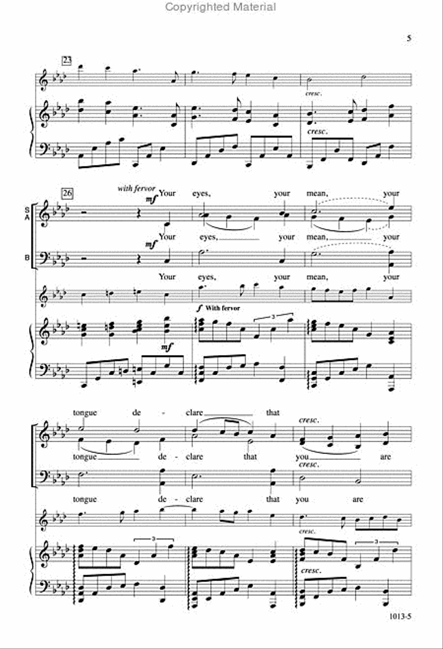 If Music Be the Food of Love - SAB Octavo 3-Part scores gallery preview page 4