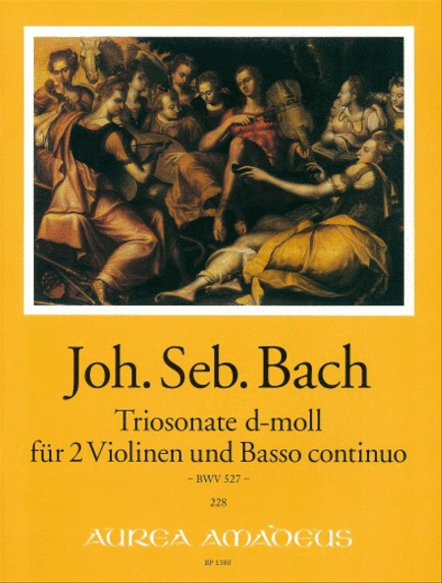 Trio sonata D minor BWV 527 Violin scores gallery preview page 1