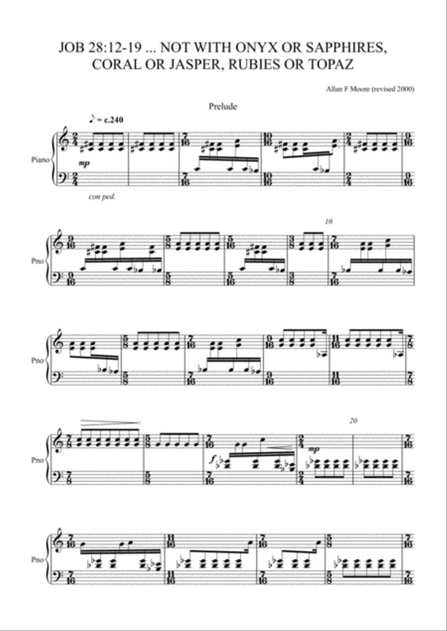 Job 28: 12-19. Piano Solo scores gallery preview page 2