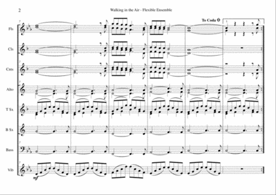Walking In The Air Large Ensemble scores gallery preview page 2