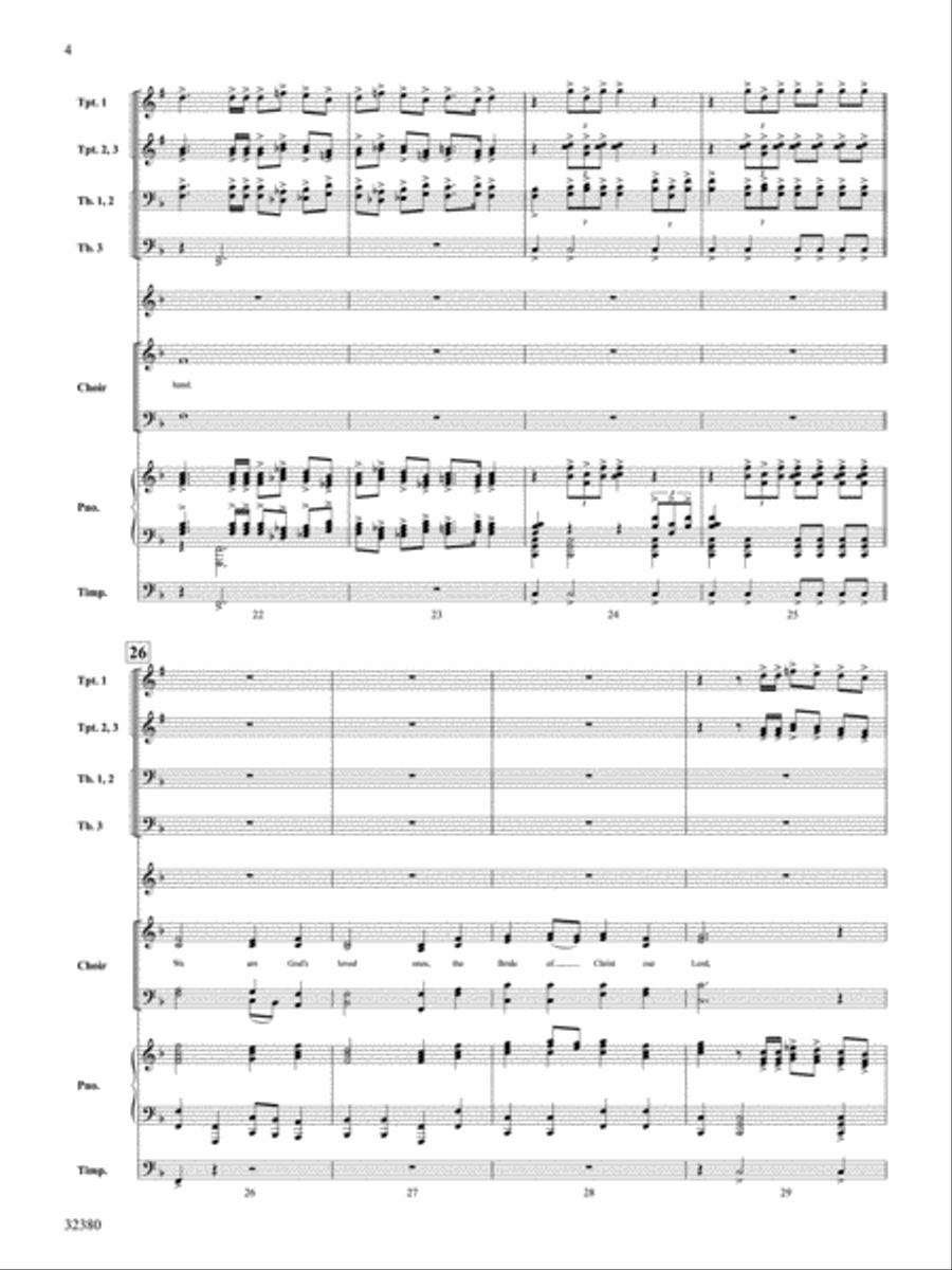 We Are God's People Choir scores gallery preview page 5