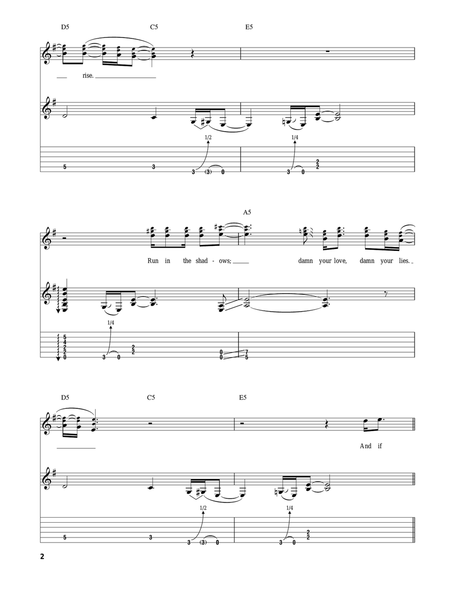 The Chain Acoustic Guitar scores gallery preview page 2