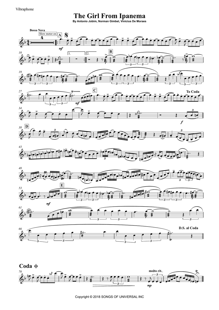 The Girl From Ipanema (garôta De Ipanema) Piano scores gallery preview page 4