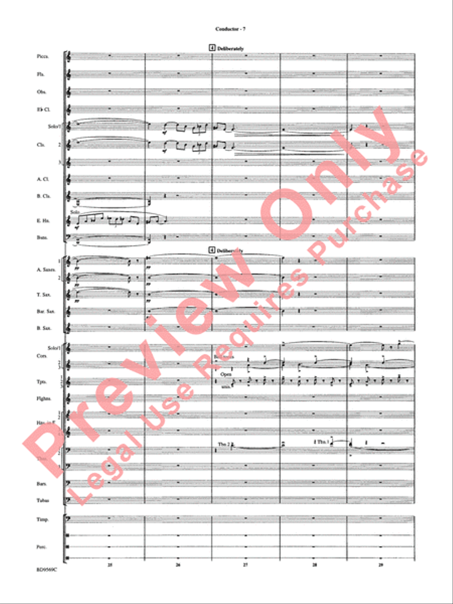 Jericho Concert Band scores gallery preview page 12