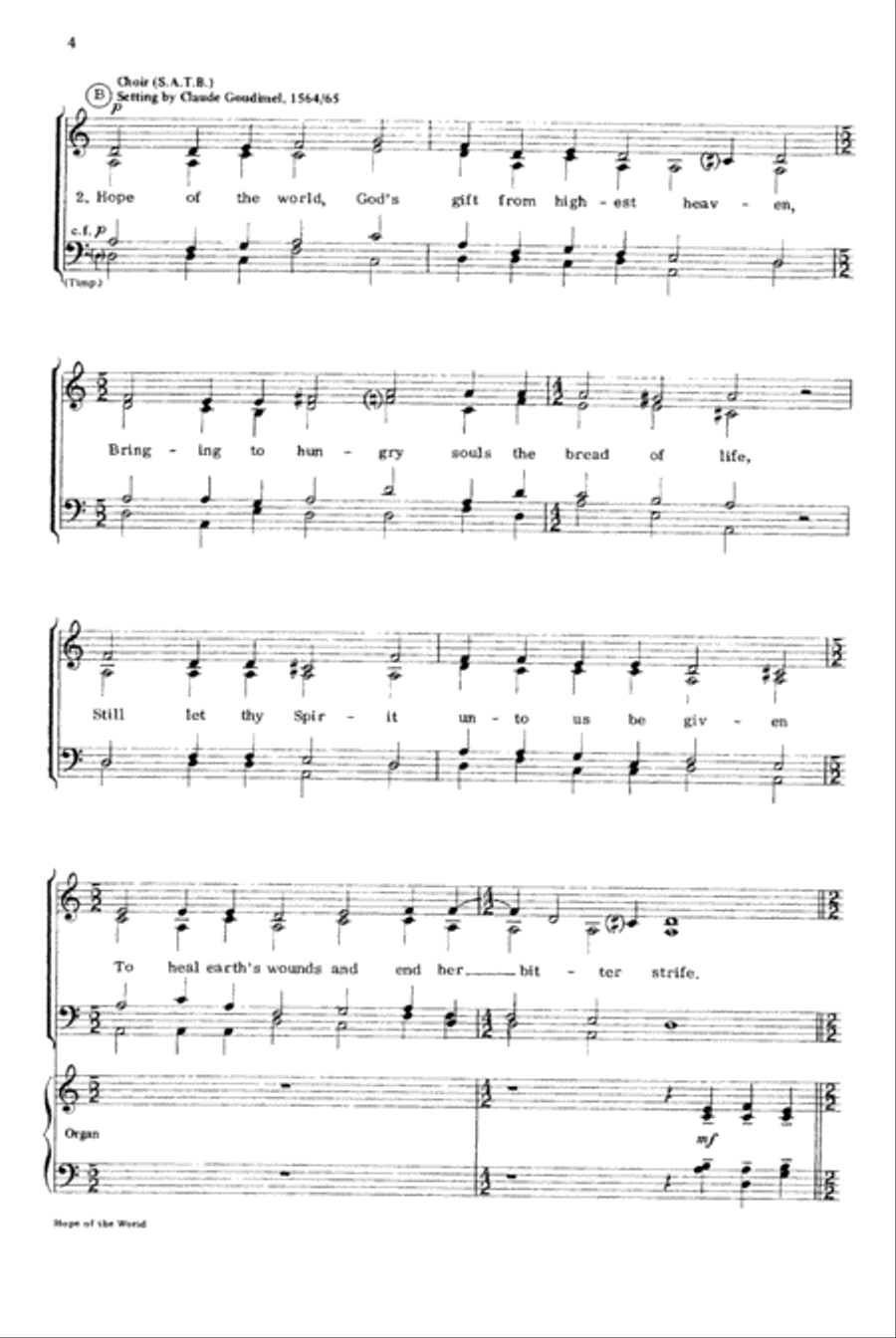 Hope of the World 4-Part scores gallery preview page 4
