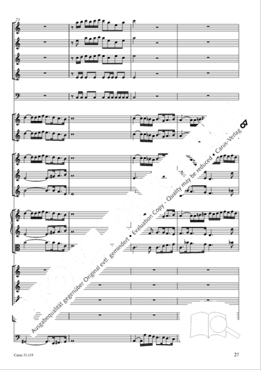 Praise the Lord, O Jerusalem (Preise, Jerusalem, den Herrn) 4-Part scores gallery preview page 28