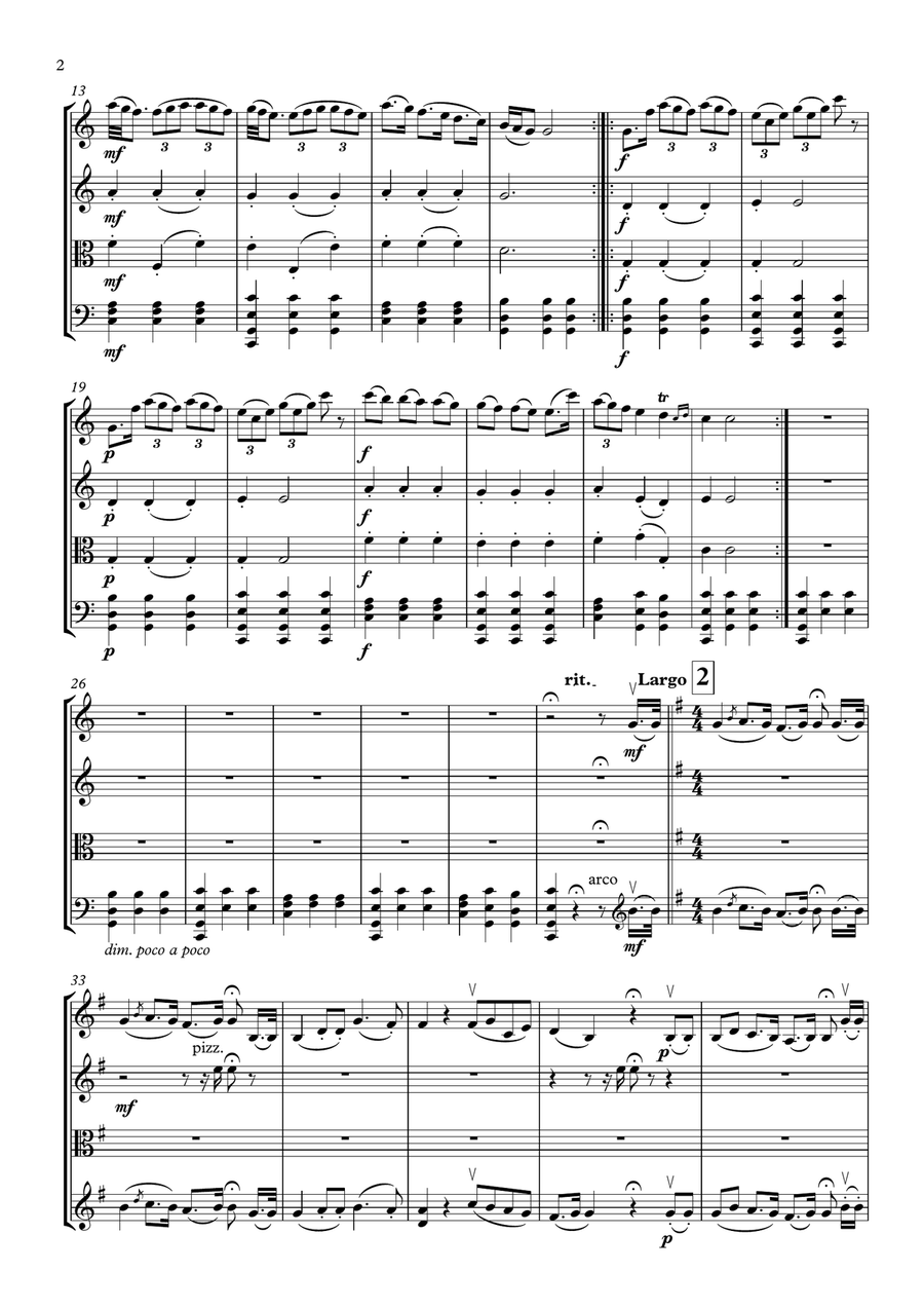 La Musica Notturna Delle Strade di Madrid String Quartet scores gallery preview page 3
