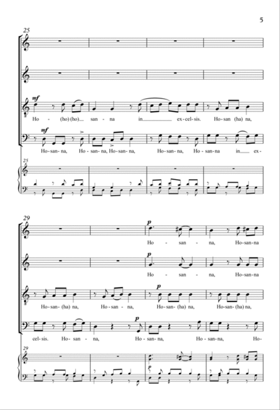 Hosanna In Excelsis Hosanna In Excelsis 4-Part scores gallery preview page 4