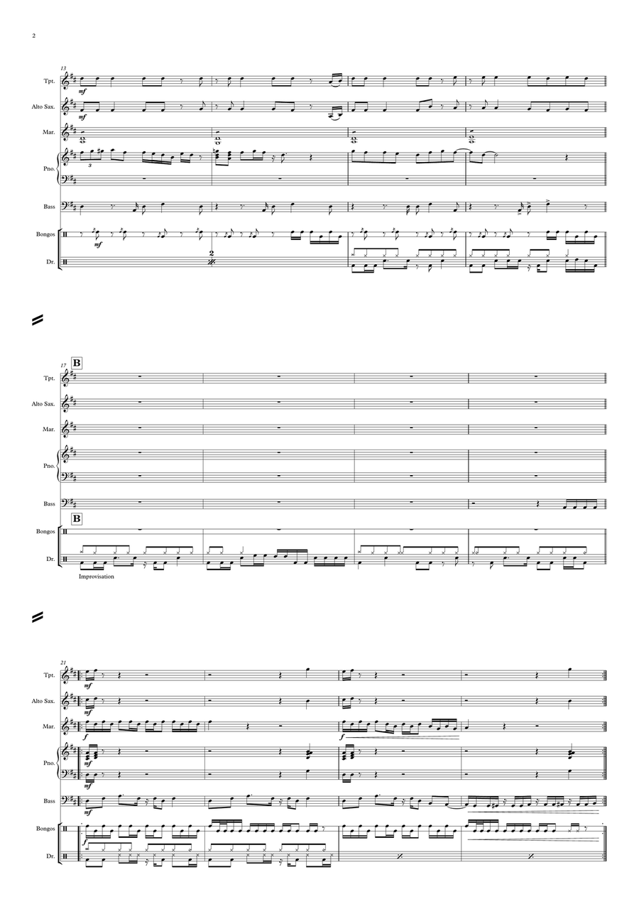 DrumStyle Funk Jazz Ensemble scores gallery preview page 2