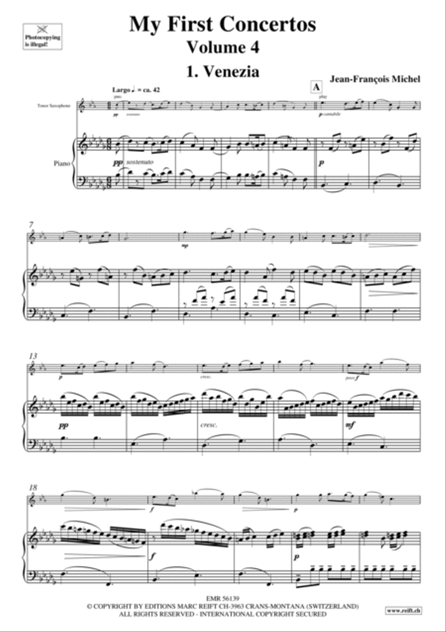 My First Concertos Volume 4 Tenor Saxophone scores gallery preview page 4