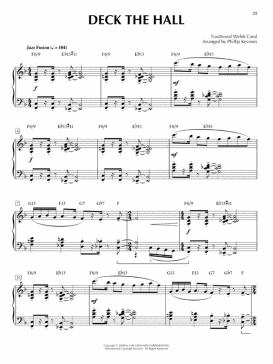Yuletide Jazz Piano Solo scores gallery preview page 4