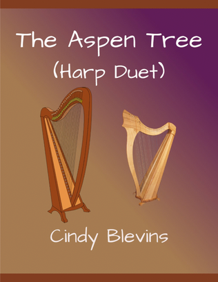 Book cover for The Aspen Tree, Harp Duet