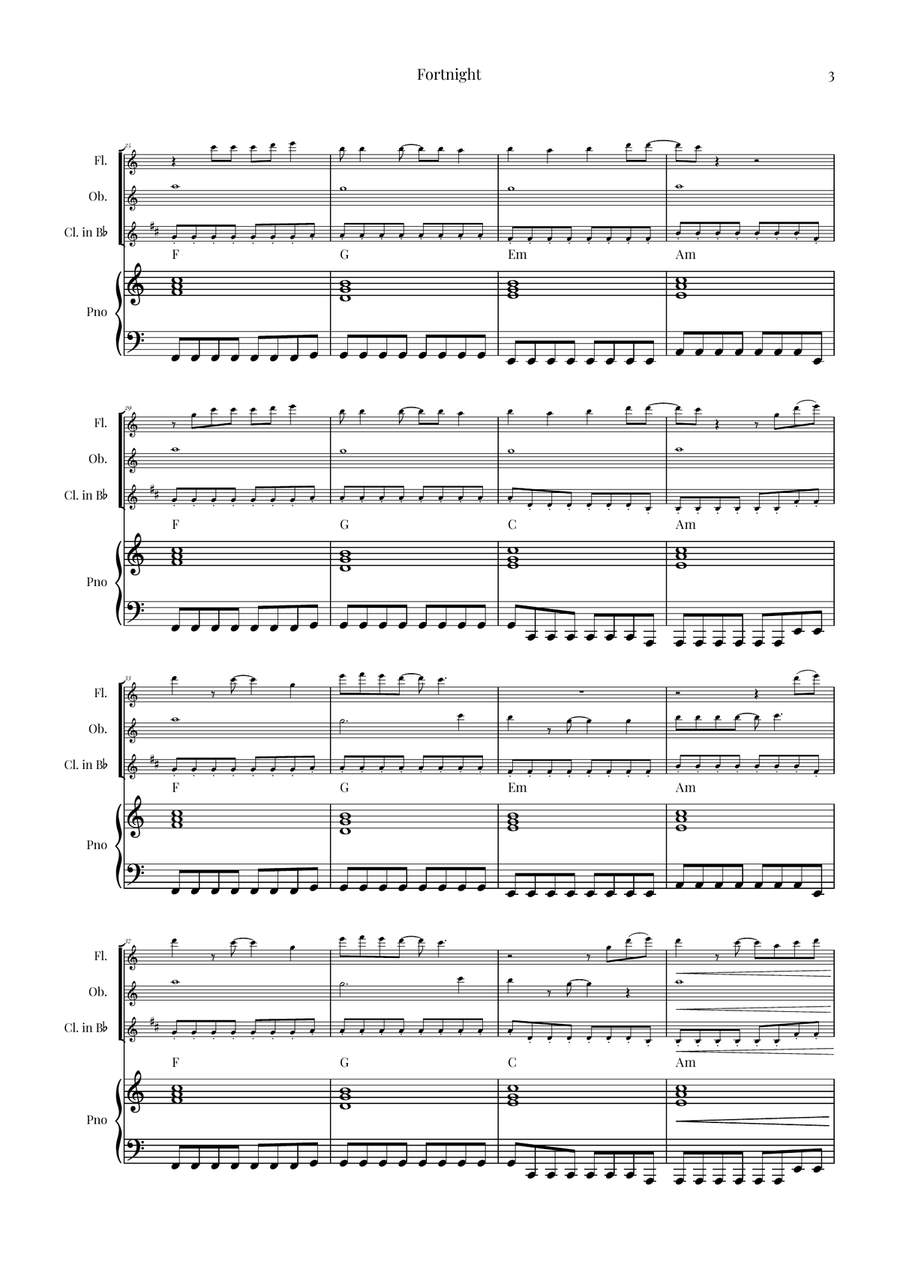 Fortnight Woodwind Trio scores gallery preview page 3