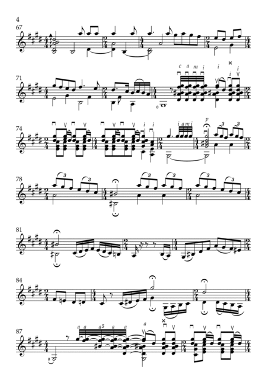 Fandango de Huelva Acoustic Guitar scores gallery preview page 4
