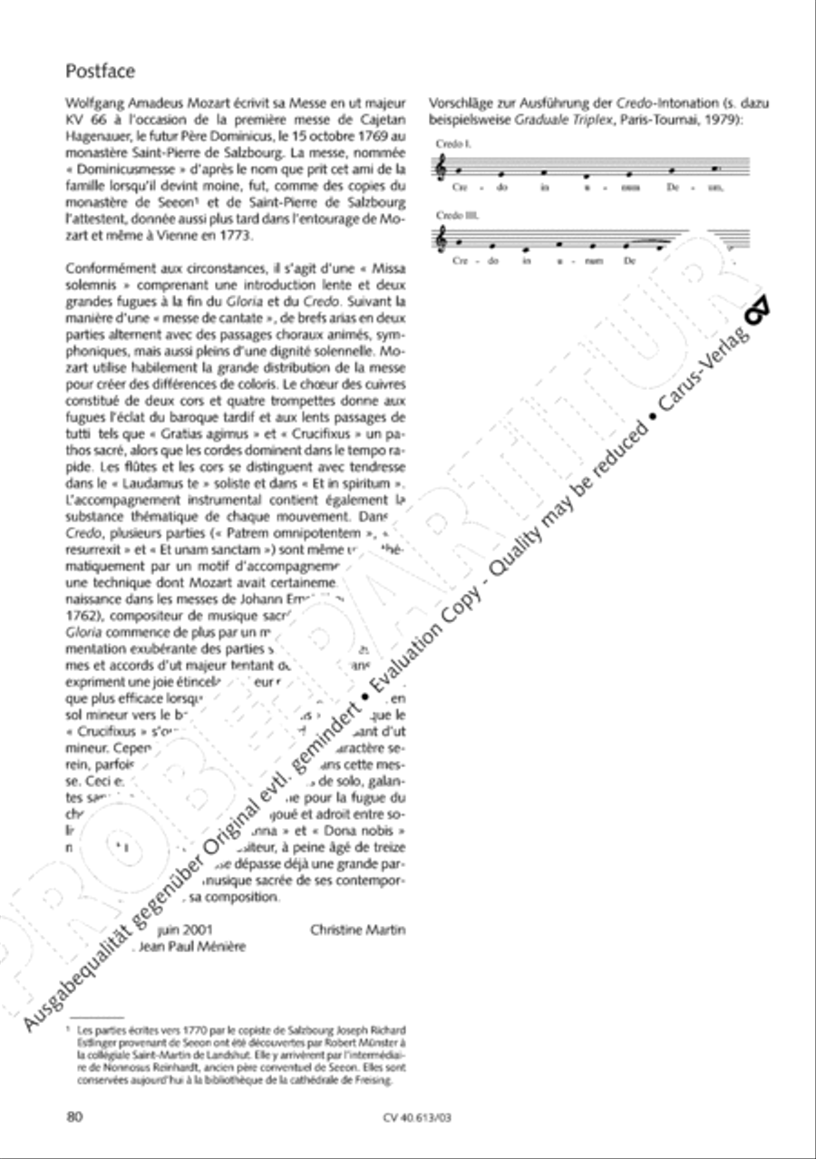 Mass in C (Missa in C) 4-Part scores gallery preview page 81