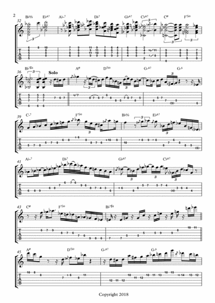 In Your Own Sweet Way - Wes Montgomery (transcription)