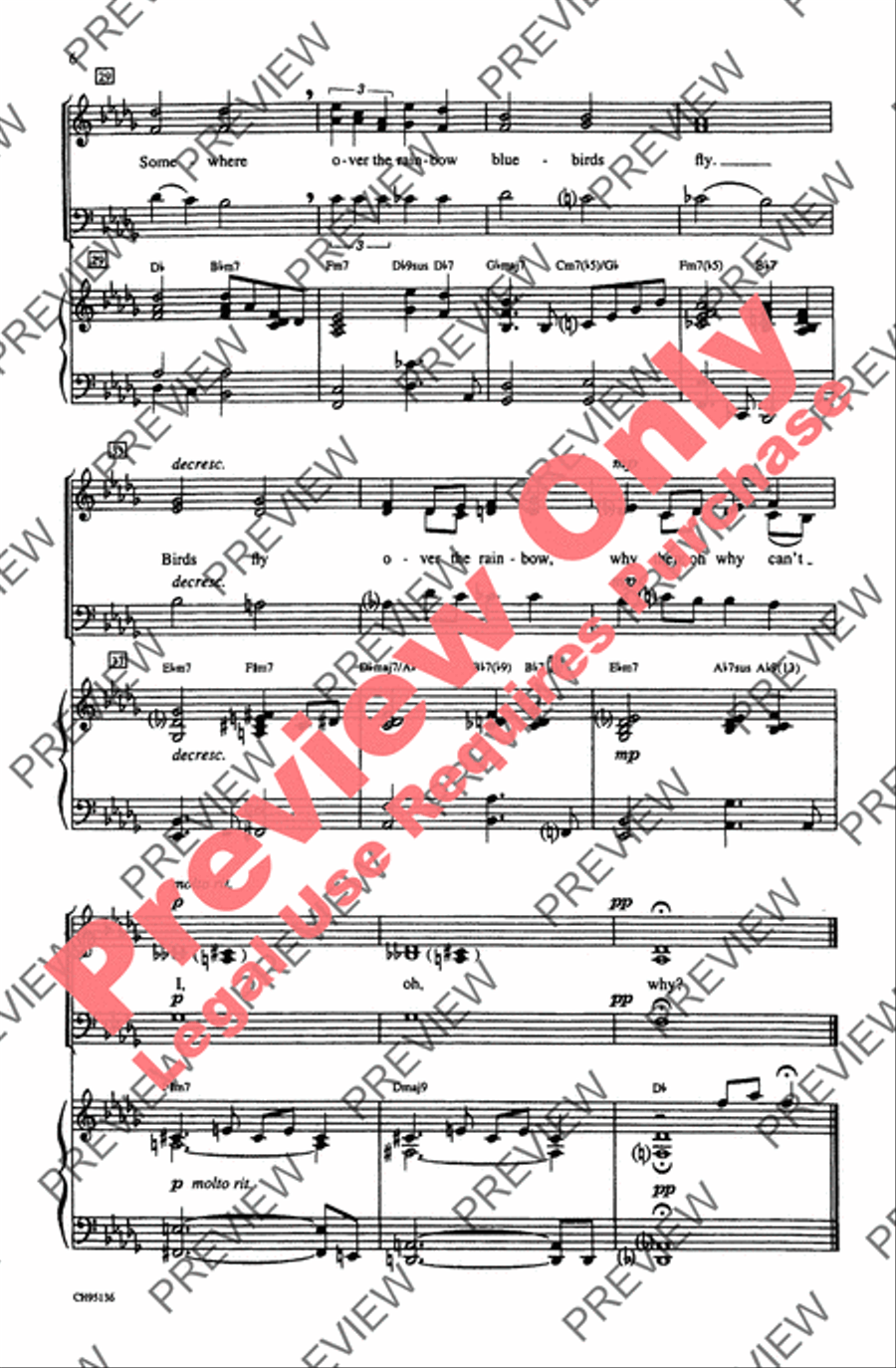 Over the Rainbow 3-Part scores gallery preview page 11