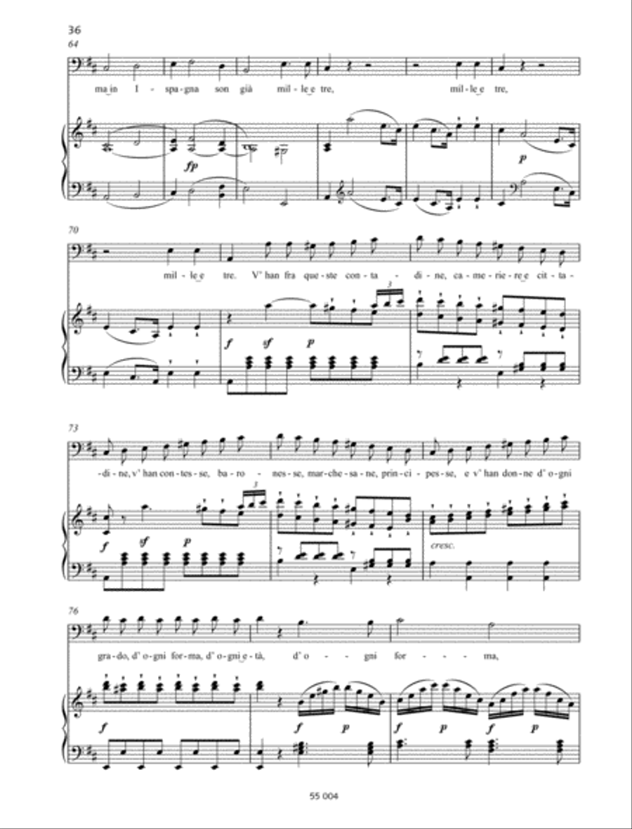 Madamina, il catalogo è questo Bass Voice scores gallery preview page 5