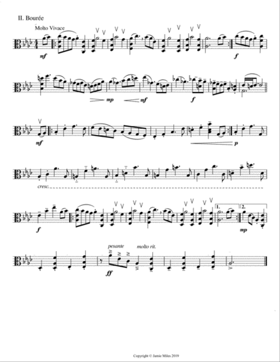 Suite for Solo Viola (2019) Viola Solo scores gallery preview page 3