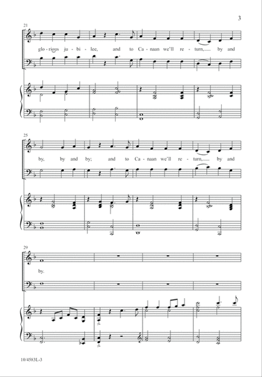 Saints Bound for Heaven Saints Bound for Heaven 4-Part scores gallery preview page 3
